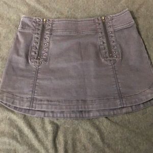 Free people skirt with zippers